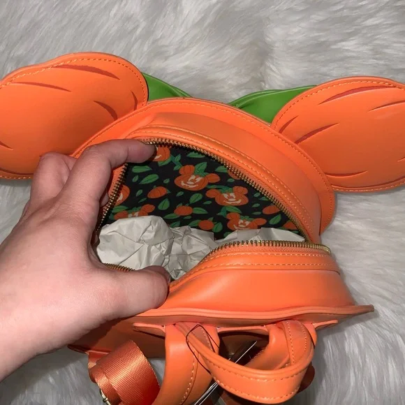 Loungefly Disney Minnie Mouse Pumpkin Backpack - Picture 5 of 5